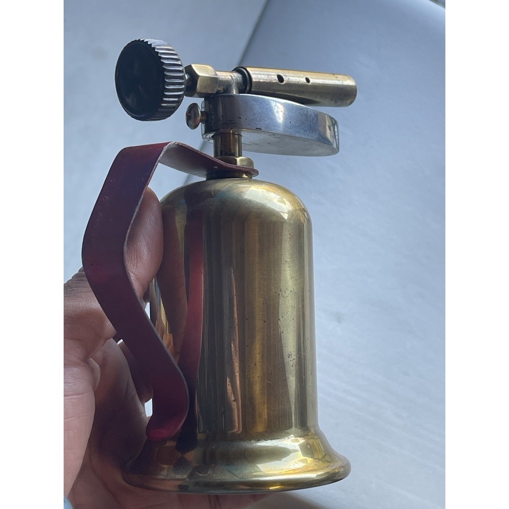 Vintage Antique Welding Plumbing Soldering Iron Gas Blow Torch 5 1/2" tall